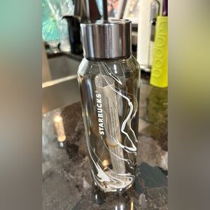 Starbucks BNWT Marble Wave Glass Bottle 2022 Edition